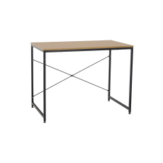 Psací stůl, dub / černá, 90x60 cm, MELLORA