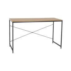 Psací stůl dub / černá, 120x60 cm, MELLORA