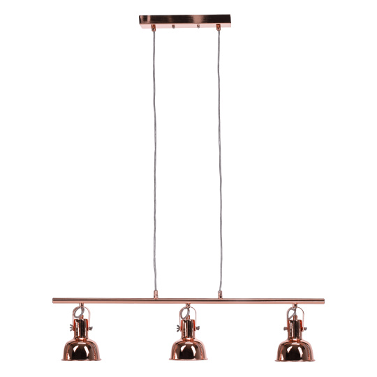 Visící lampa v retro stylu, kov, rose gold, AVIER TYP 4