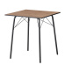 Jídelní stůl, dub artisan/černá, 70x70x75 cm, NALAK TYP 1
